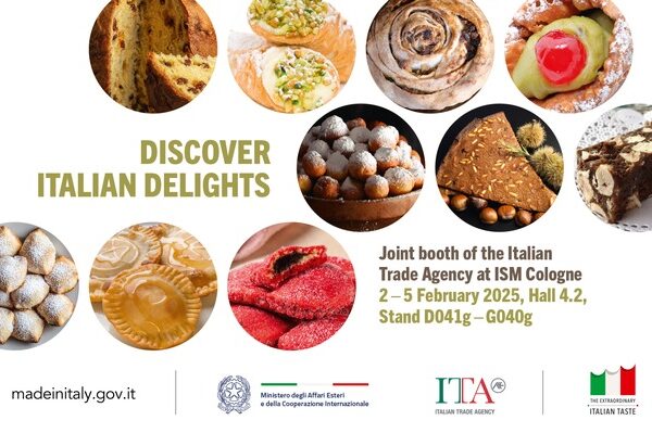 Italien auf der Internationalen Süßwarenmesse (ISM) in Köln: Auf dem Gemeinschaftsstand der Italian Trade Agency in Halle 4.2 offerieren 14 Unternehmen regionale Vielfalt und authentischen Genuss.