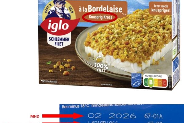 Vorsorglicher Produktrückruf / iglo ruft vorsorglich eine Charge des Schlemmerfilet der Variante „Knusprig Kross“ zurück